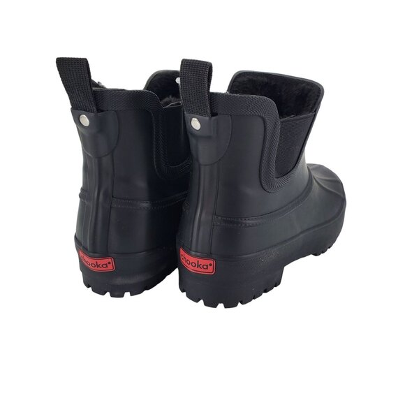 CHOOKA Rain Boots Chelsea 6 Duck Outdoor Faux Fur Shoes Waterproof Ankle Booties - Picture 11 of 14